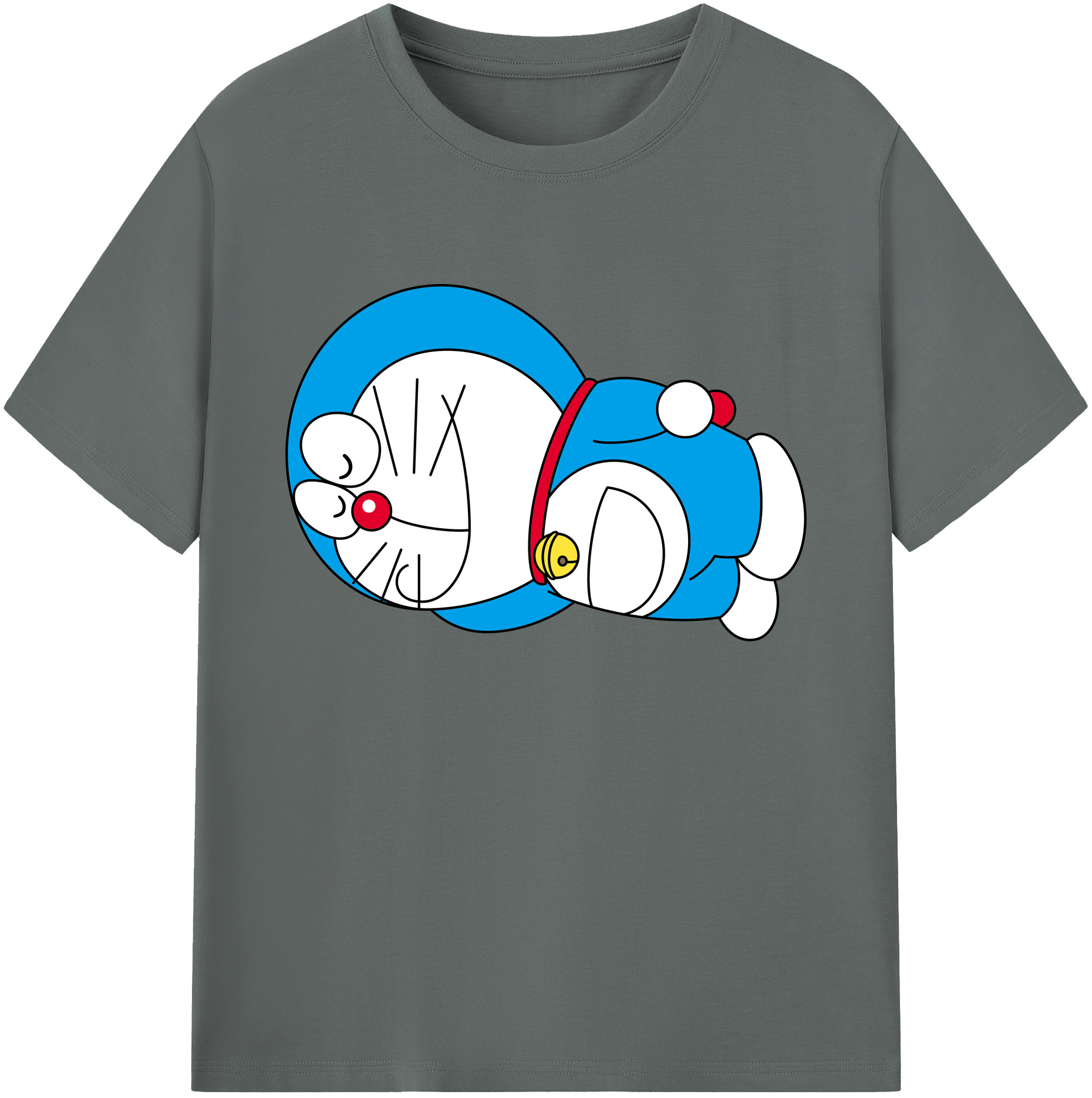 （画像用） ドラえもん Doraemon 綿100％ メンズ半袖Tシャツ｜肌触りやわらか＆通気性